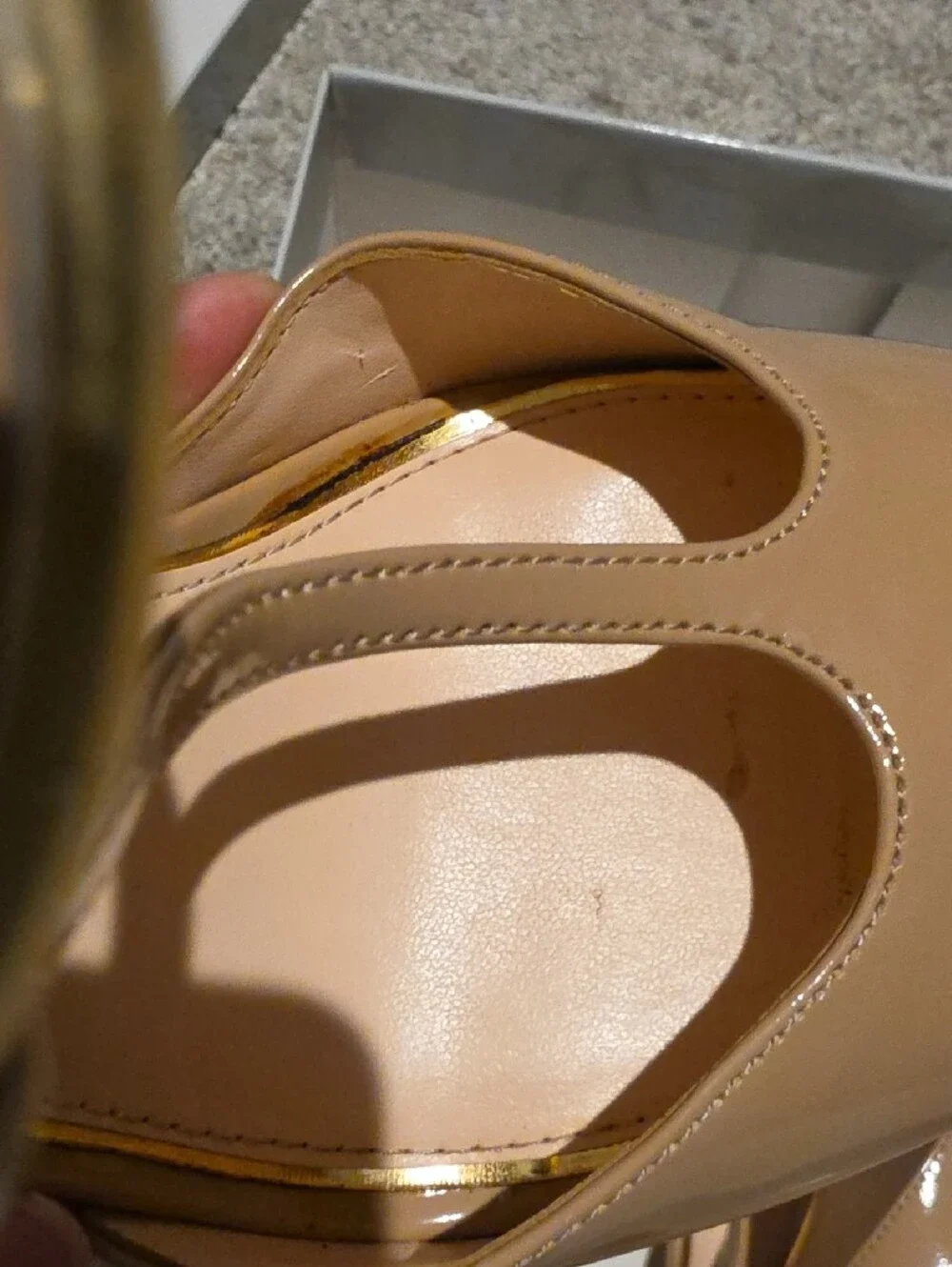 Jessica Simpson Beige Platform Stiletto Heels